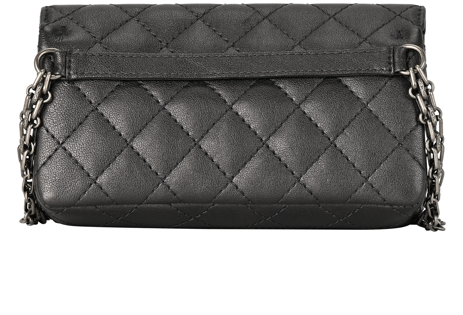 Reissue Belt Bag, &pound;1,800, Handbags, Grey, Faux Leather/Lambskin Leather/Leather, Back view